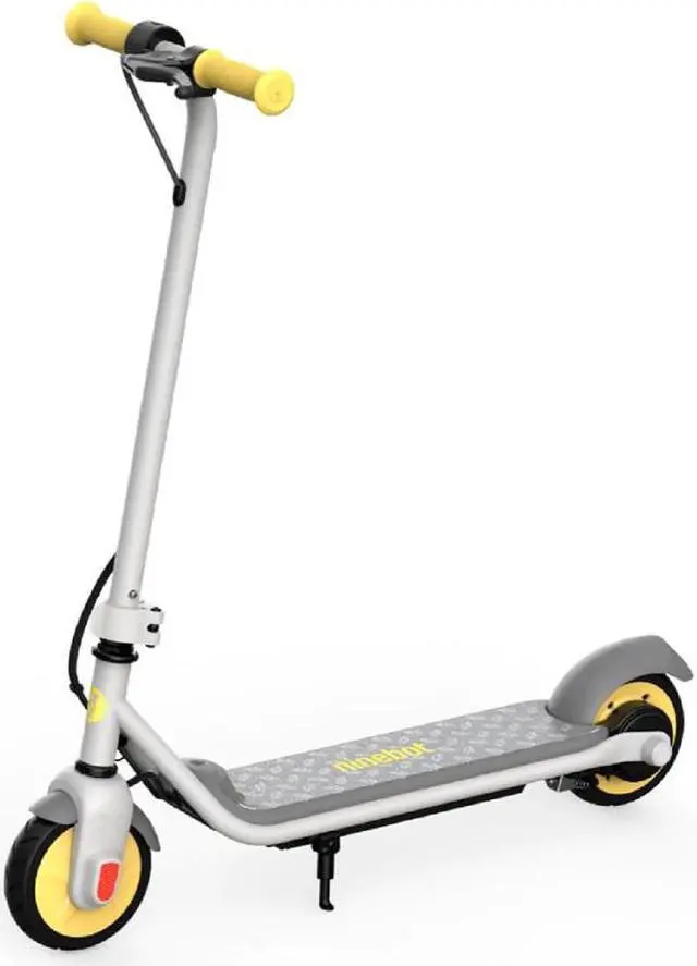 Alt view image 8 of 8 - Ninebot by Segway eKickScooter ZING C8 Electric Kick Scooter, Lightweight and Foldable - Yellow & Light Grey