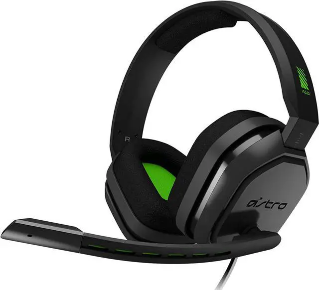 Alt view image 18 of 18 - Astro A10 Headset - Stereo - Green, Gray - Mini-phone - Wired - 32 Ohm - 20 Hz - 20 kHz - Over-the-ear, Over-the-head - Binaural - Circumaural