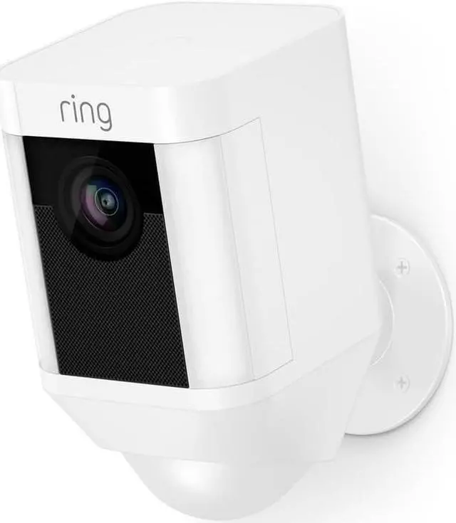 Alt view image 2 of 2 - Ring B0758L64L9 Spotlight Cam Security Camera - 1080p HD Video - Motion Detection - Two-way Audio - Wi-Fi - Night Vision - Siren - White