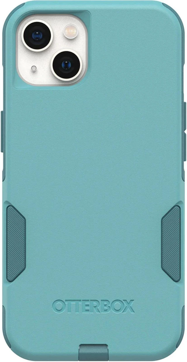 Alt view image 2 of 5 - OtterBox Commuter Series Antimicrobial Riveting Way (Teal) iPhone 13 Case 77-85432