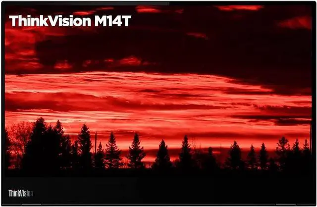 Alt view image 11 of 20 - Lenovo ThinkVision M14t 14" USB-C Mobile Monitor with Touch Screen