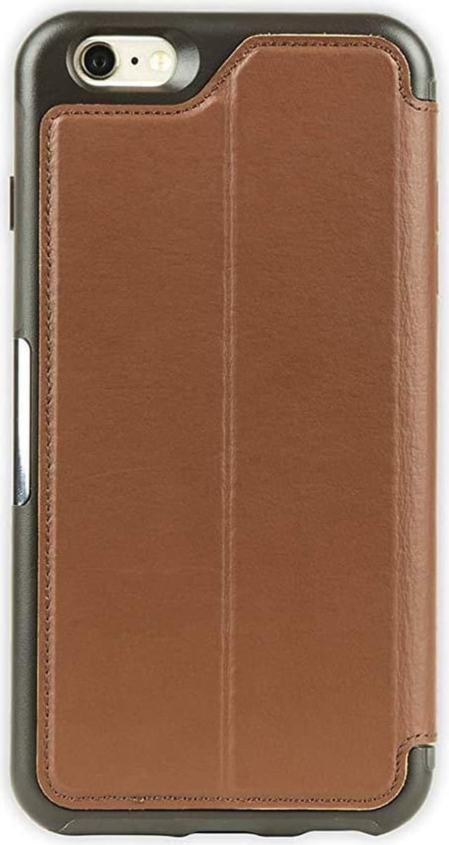 Alt view image 5 of 7 - OtterBox Strada Carrying Case (Folio) for iPhone 6 Plus, iPhone 6S Plus - Dark Brown, Brown