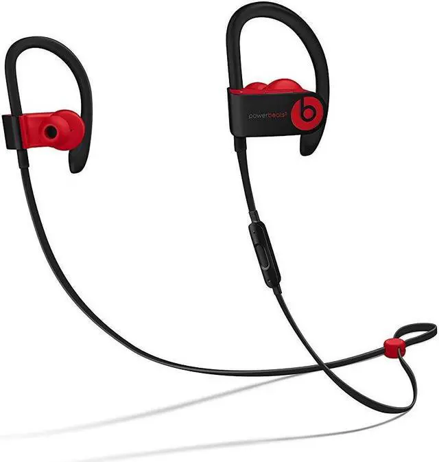Alt view image 2 of 4 - Apple Beats Powerbeats3 Defiant Black Red Decade Collection In Ear Headphone MRQ92LL/A