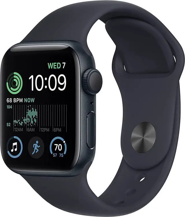 Main image of Apple Watch Series SE 2nd Gen GPS+LTE 40mm Midnight Aluminum Case & Sport Band
