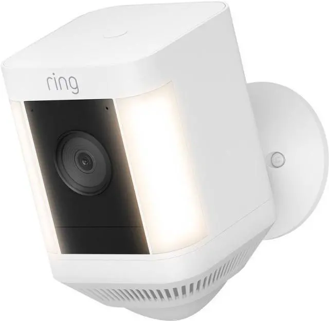 Alt view image 18 of 19 - Ring Spotlight Cam Plus - Battery - Two-Way Talk - Color Night Vision - Security Siren - White - 2022 Release  B09JZ5BG26