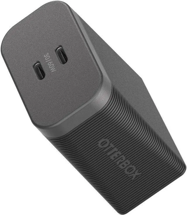 Main image of OtterBox Premium Pro USB-C Fast Wall Charger 60W Dual Port - Black
