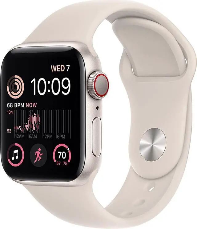 Main image of Apple Watch Series SE 2nd Gen GPS+LTE 40mm Starlight Aluminum Case & Sport Band