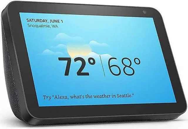 Alt view image 10 of 10 - Amazon Echo Show 8 HD Smart Display with Alexa - Charcoal C7H6N3