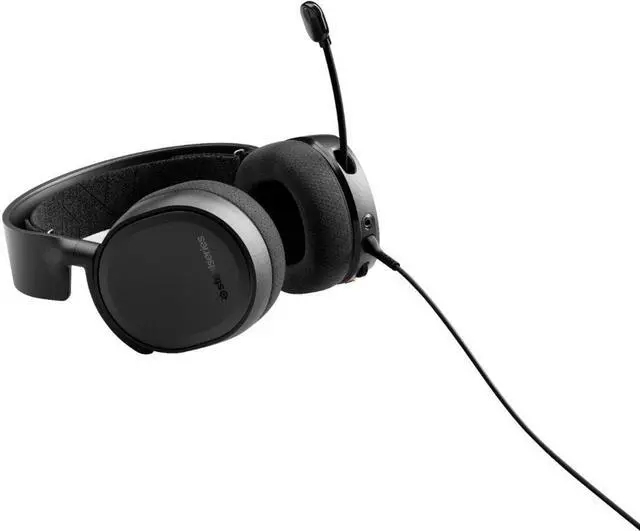 Alt view image 8 of 8 - SteelSeries Arctis 3 Headset - Stereo - Mini-phone - Wired - 32 Ohm - 20 Hz - 22 kHz - Over-the-head - Binaural - Circumaural - 9.84 ft Cable - Bi-directional Microphone - Black