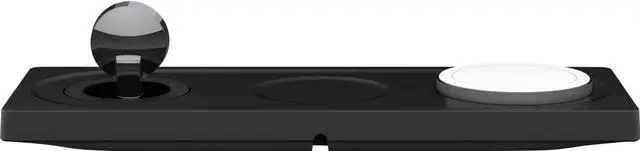 Alt view image 17 of 18 - Belkin 3-in-1 Wireless Charging Pad with Official MagSafe Charging 15W, Black