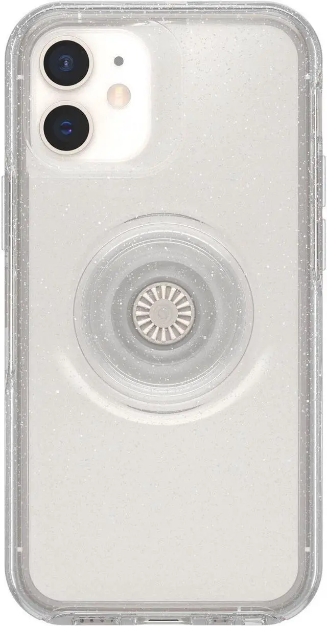 Alt view image 2 of 5 - OtterBox Otter + Pop Symmetry Series Clear Stardust Pop Case for iPhone 12 Mini 77-66173