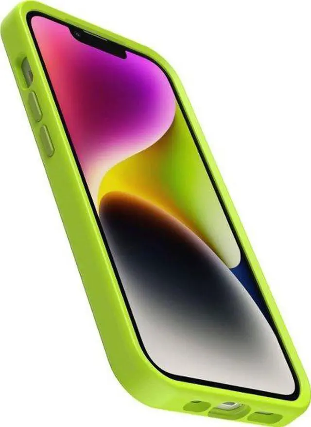 Alt view image 2 of 3 - OtterBox SYMMETRY SERIES+ Case with MagSafe iPhone 14 - Lime All Yours (Green)