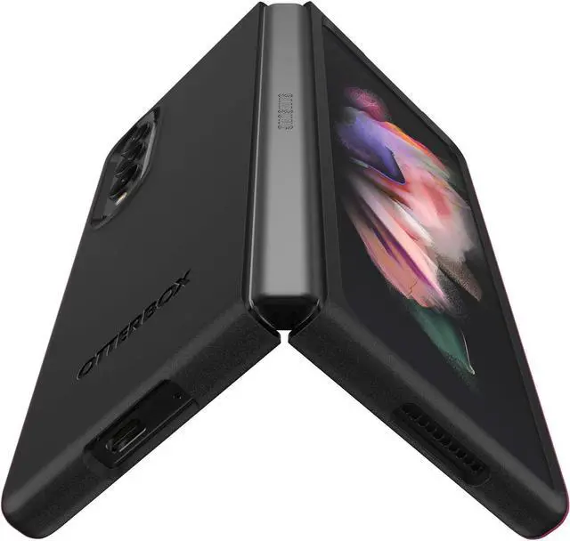 Alt view image 2 of 4 - OtterBox Thin Flex Series Black Galaxy Z Fold3 5G Case 77-87377