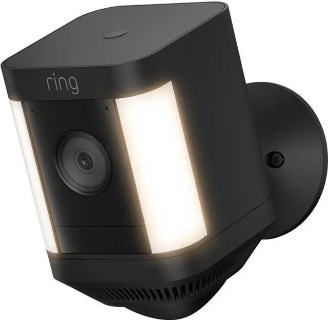 Alt view image 9 of 11 - Ring Spotlight Cam Plus Outdoor/Indoor Wireless Surveillance Camera - Black