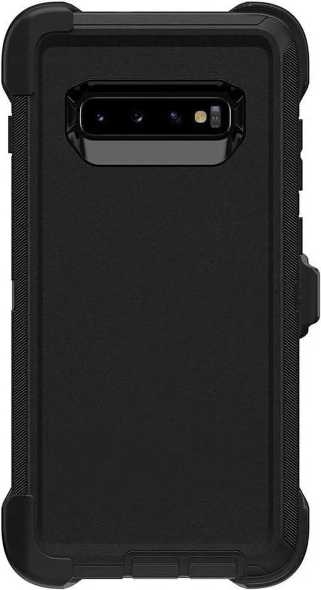 Alt view image 2 of 3 - OtterBox DEFENDER SERIES Case & Holster for Galaxy S10 - Black