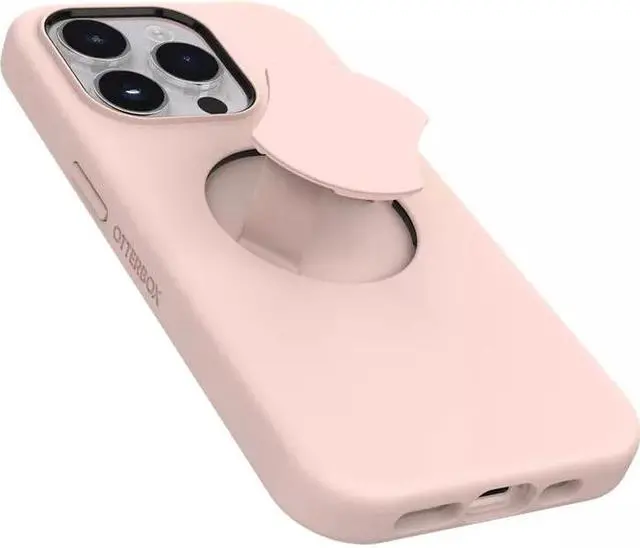 Alt view image 2 of 4 - OtterBox OtterGrip SYMMETRY SERIES Case for iPhone 14 Pro - Made Me Blush (Pink)