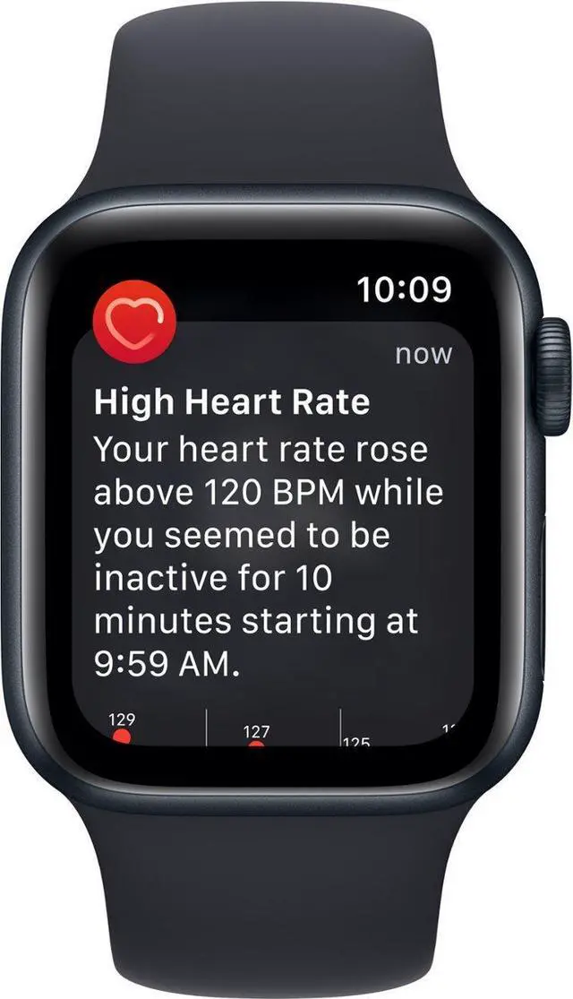 Alt view image 4 of 4 - Apple Watch Series SE 2nd Gen GPS+LTE 40mm Midnight Aluminum Case & Sport Band