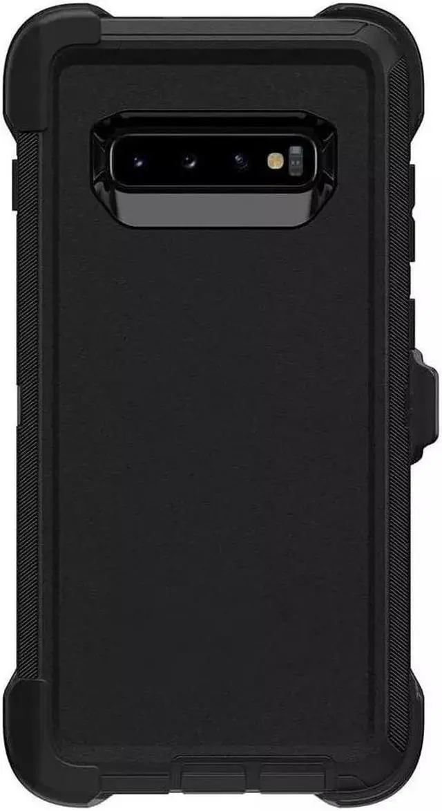 Alt view image 3 of 5 - OtterBox DEFENDER SERIES Case & Holster for Galaxy S10 Plus (ONLY) - Black