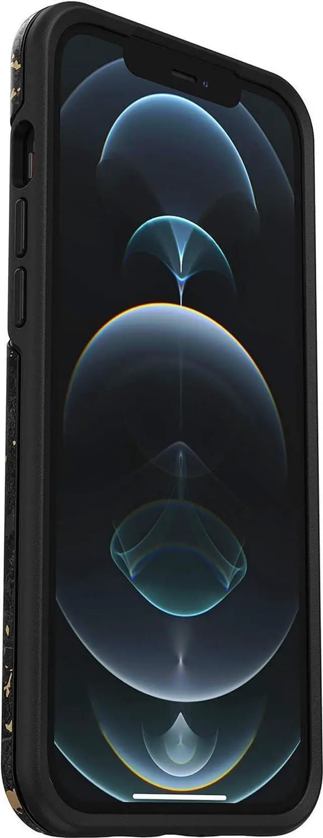 Alt view image 4 of 5 - OtterBox Symmetry Series Case for Apple iPhone 12 Pro Max - Enigma (Black/Gold)