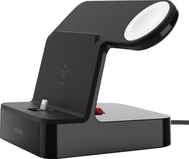 Alt view image 20 of 20 - Belkin PowerHouse Charge Dock for Apple Watch + iPhone X Models, Black