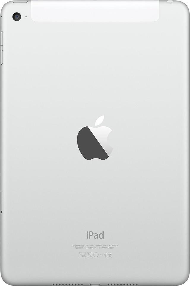 Alt view image 5 of 5 - Apple iPad mini 4 with Retina Display 16GB WiFi + 4G Unlocked Silver