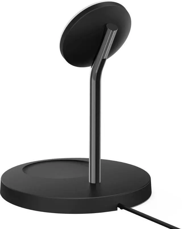 Alt view image 19 of 20 - Belkin 2-in-1 Wireless Charger Stand with MagSafe 15W WIZ010TTBK
