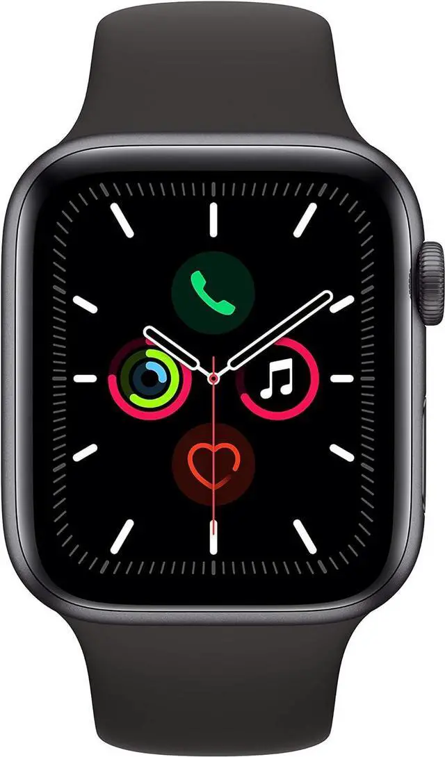 Alt view image 2 of 3 - Apple Watch Series 5 GPS+LTE w/ 40MM Space Gray Aluminum Case & Black Sport Band