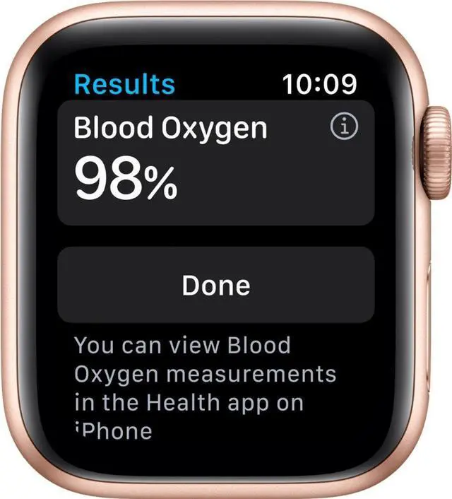 Alt view image 8 of 13 - Apple Watch Series 6 40mm Gold Aluminum Case with Pink Sand Band GPS + Cellular M02P3LL/A