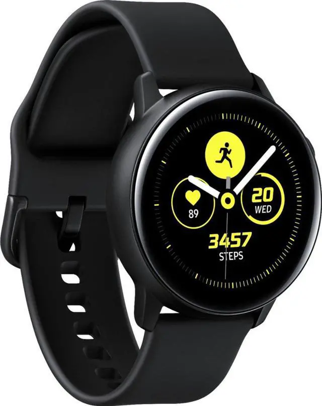 Alt view image 19 of 20 - Samsung Galaxy Watch Active (40mm), Black (Bluetooth) - Wrist - Accelerometer, Barometer, Gyro Sensor, Health Sensor, Heart Rate Monitor, Ambient Light Sensor - Timer, Phone, Push Notification