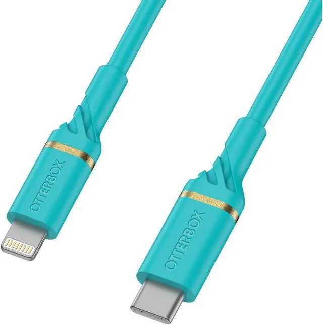 Alt view image 3 of 3 - OtterBox Lightning to USB-C Fast Charge Car Charging Kit 18W - Aqua