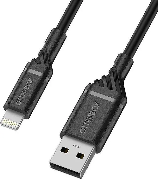 Alt view image 3 of 5 - OtterBox (6.6-Ft) USB to Lightning 8-Pin Cable for iPhone/iPad/iPod - Black
