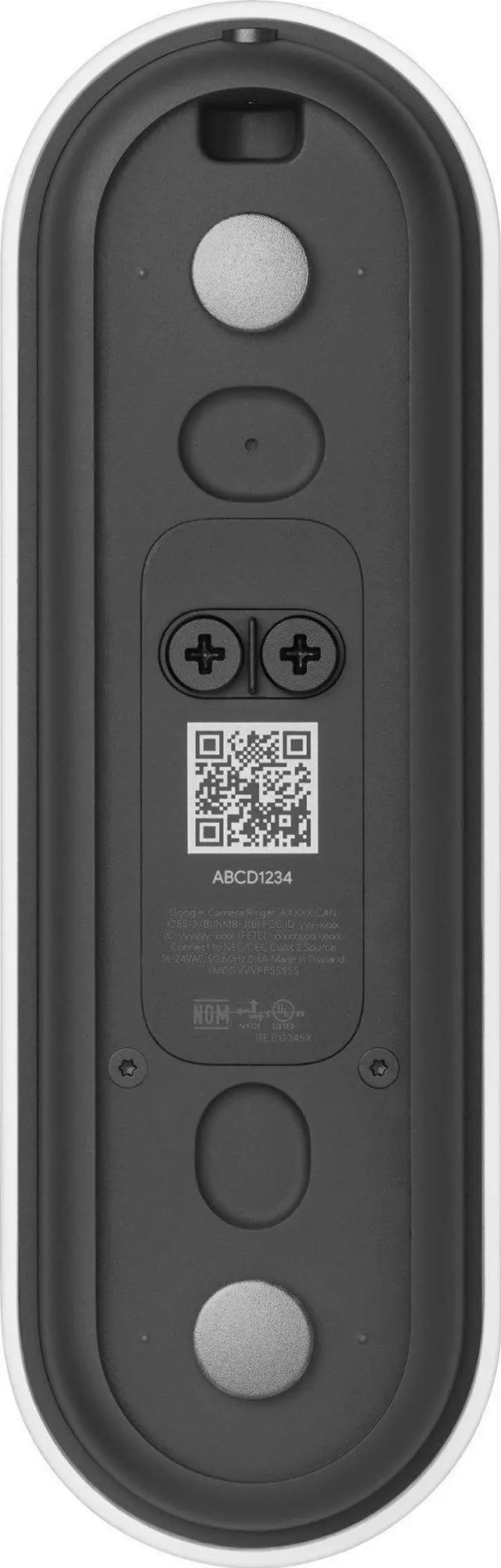 Alt view image 11 of 12 - Google Nest Nest Doorbell Wired Snow (2nd Generation)