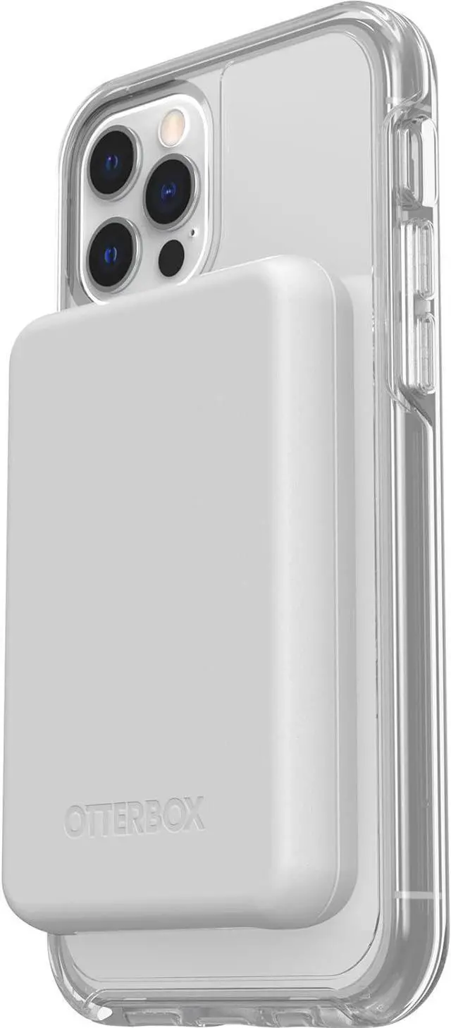 Alt view image 2 of 5 - OtterBox 3k mAh Wireless Power Bank for MagSafe - White