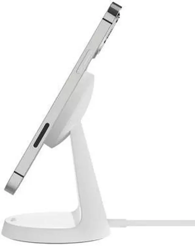 Alt view image 2 of 4 - Belkin BOOSTCHARGE Magnetic Wireless Charger Stand - White