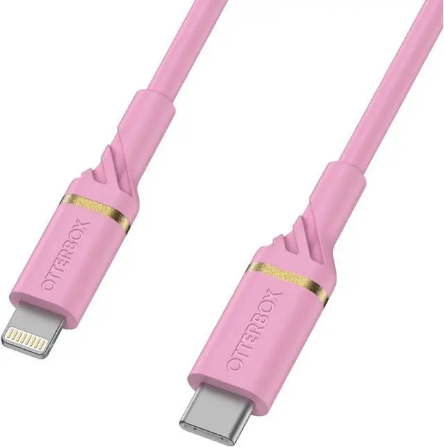 Alt view image 3 of 3 - OtterBox Lightning to USB-C Fast Charge Car Charging Kit 18W - Orchid Pink