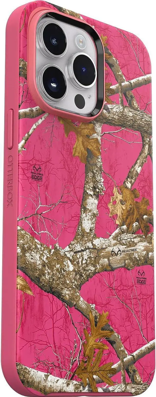 Alt view image 4 of 4 - OtterBox SYMMETRY SERIES+ Case for iPhone 14 Pro Max - Realtree Flamingo Pink