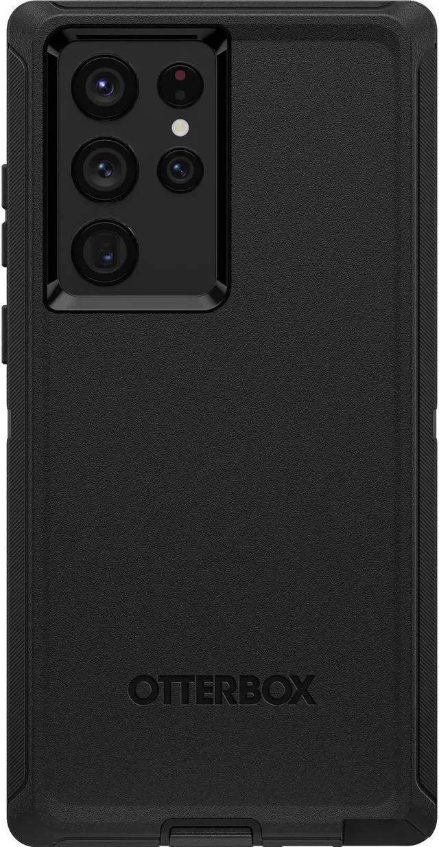 Alt view image 4 of 5 - OtterBox Defender Case and Holster for Samsung Galaxy S22 Ultra - Black