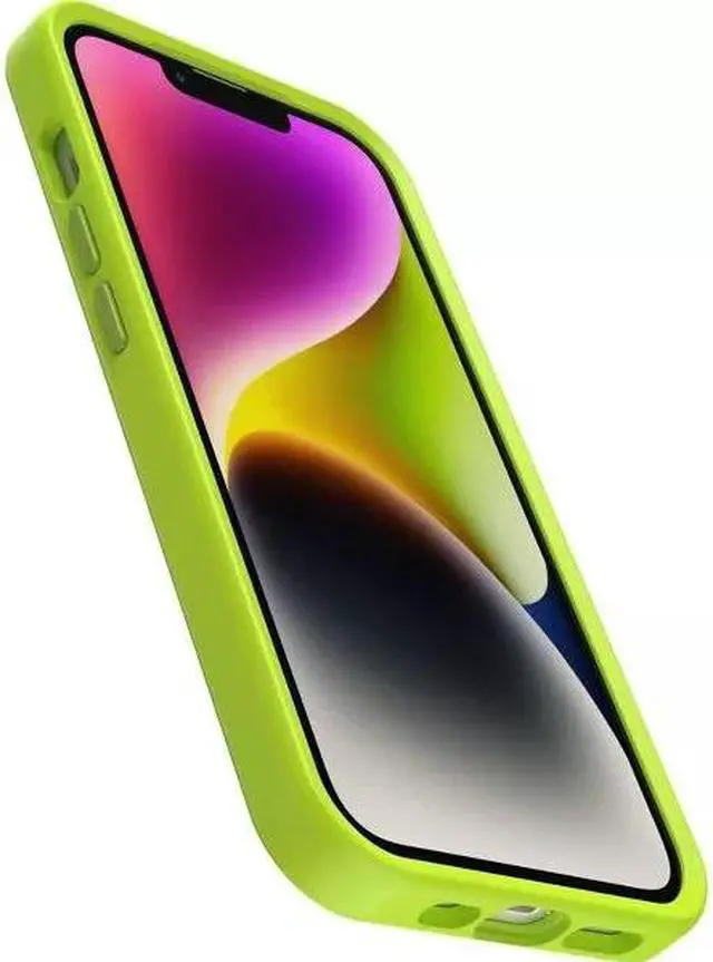 Alt view image 2 of 4 - OtterBox SYMMETRY SERIES+ Case with MagSafe for iPhone 14 Plus - Lime All Yours
