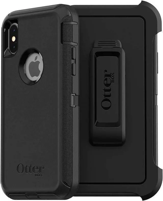 Main image of OtterBox DEFENDER SERIES Case & Holster for iPhone X / iPhone XS - Black