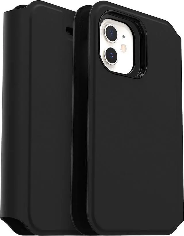 Alt view image 2 of 5 - OtterBox Strada Via Series Case for Apple iPhone 12 Mini - Black