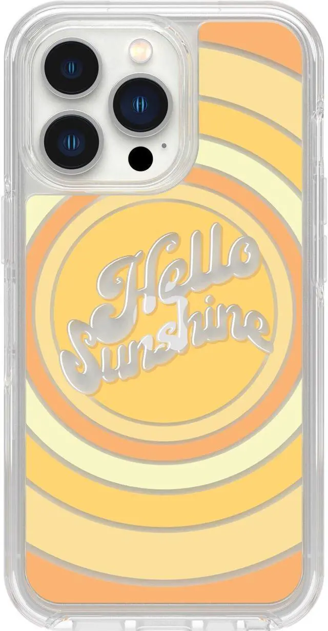 Alt view image 2 of 4 - OtterBox SYMMETRY SERIES Antimicrobial Case for iPhone 13 Pro - Hello Sunshine