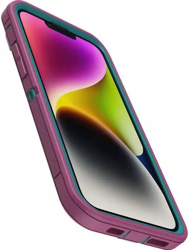 Alt view image 2 of 3 - OtterBox DEFENDER SERIES Case for iPhone 14 Plus - Canyon Sun (Pink)