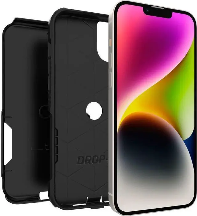 Alt view image 4 of 4 - OtterBox COMMUTER SERIES Case for Apple iPhone 14 Plus - Black