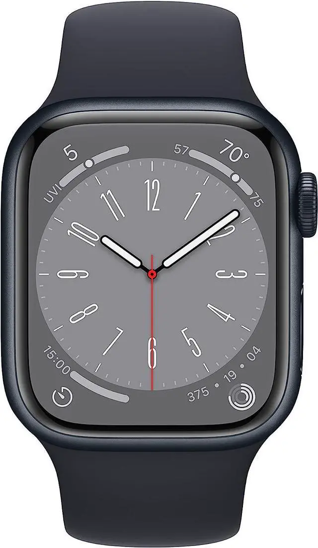 Alt view image 2 of 3 - Apple Watch (GPS + LTE) - Series 8 - 41MM Midnight Aluminum Case Midnight Sport Band