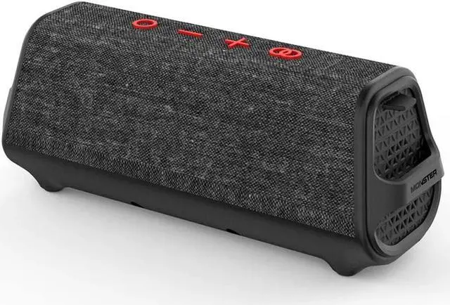 Alt view image 2 of 3 - Monster ICON Portable Waterproof Bluetooth Speaker Voice Enabled - Black