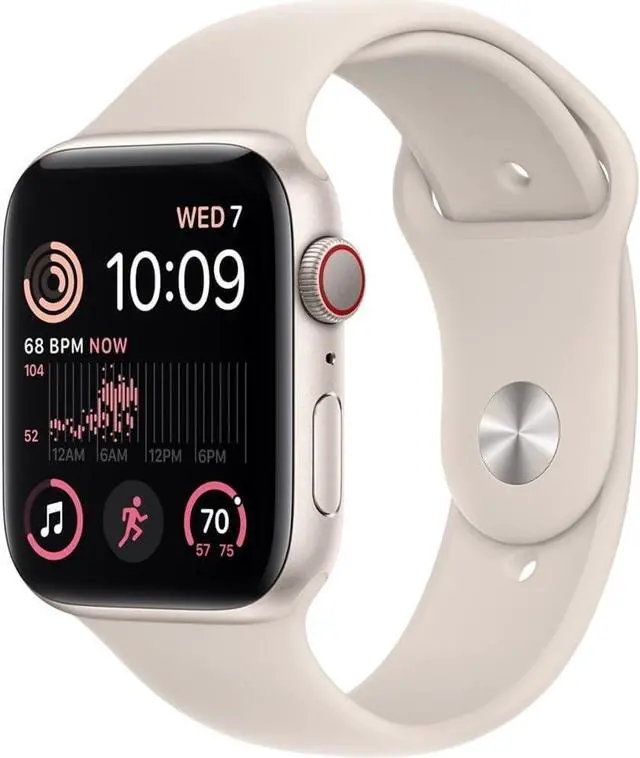 Main image of Apple Watch Series SE 2nd Gen GPS+LTE 40MM Starlight Aluminum Case & Sport Band
