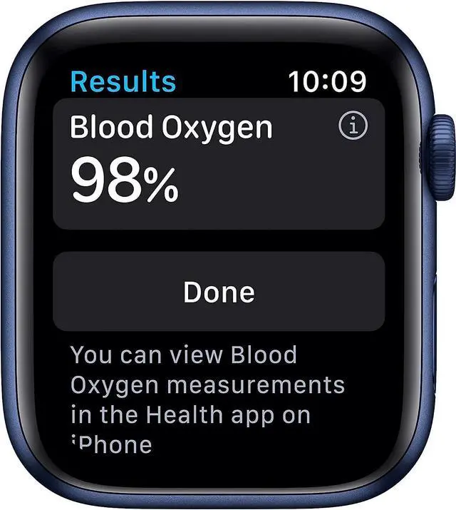 Alt view image 3 of 3 - Apple Watch Gen 6 Series 6 44mm Blue Aluminum - Deep Navy Sport Band M00J3LL/A