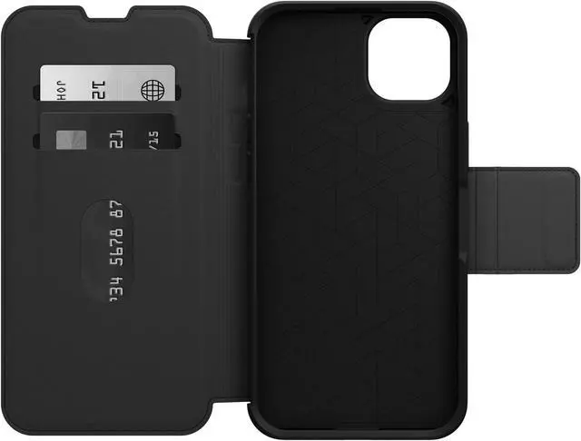 Alt view image 2 of 4 - OtterBox STRADA SERIES Case for Apple iPhone 14 Pro - Shadow (Black)