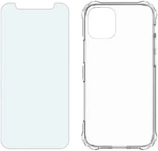 Main image of Verizon Clarity Case & Blue Light Screen Protector Bundle for iPhone 12 Mini