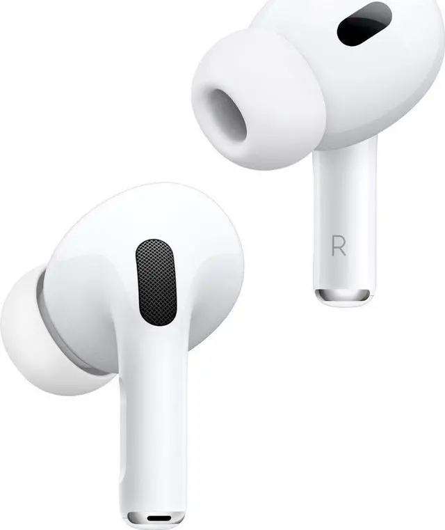 Alt view image 2 of 8 - Apple AirPods Pro (2nd generation) Noise Cancelling True Wireless Earbuds with USB-C MagSafe Charging Case